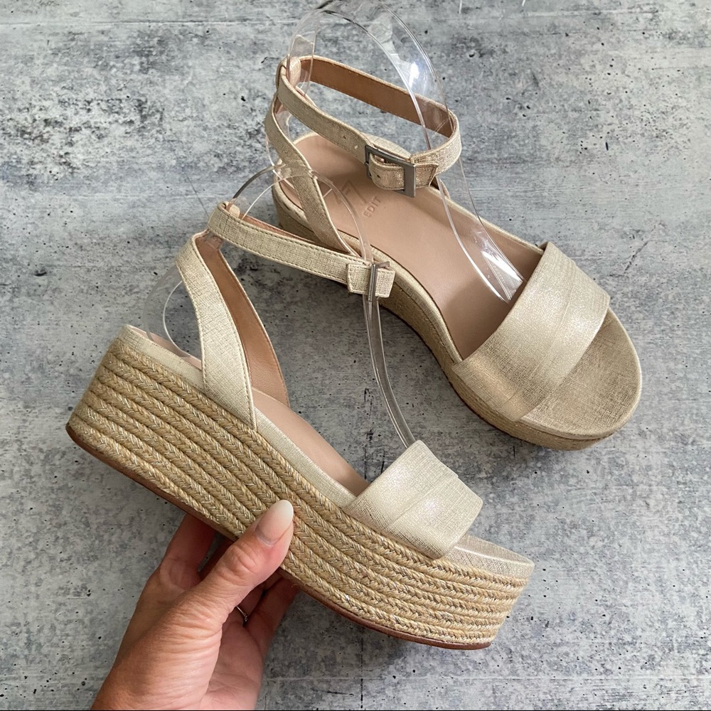 Naturalizer 27 Edit Jamari Platform Sandal Gold 7
